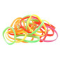 Gummisnoddar neonfärger 20-pack Large