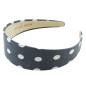 Diadem denim storprickig