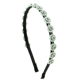 Diadem med strassblommor