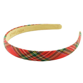Diadem sneda skotskrutor smal