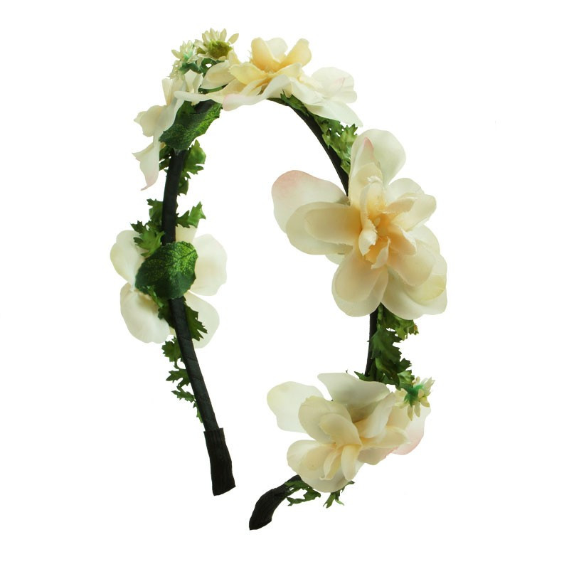 Diadem konstgjord magnolia