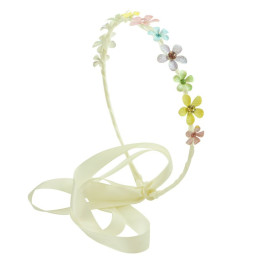 Diademband glittriga blommor