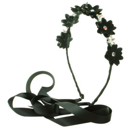 Diademband enfärgade blommor