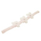 Hårband baby tre blommor med spetsband Hårband baby tre blommor med spetsband