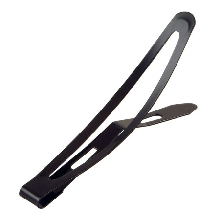 Hårclips rakformade helsvarta 4-/7-pack