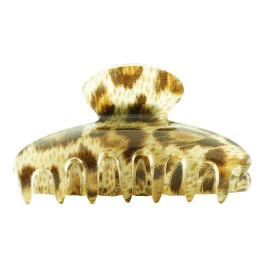 Akrylklämma leopardmönster Medium