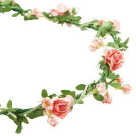 Hårkrans små rosor med knoppar
