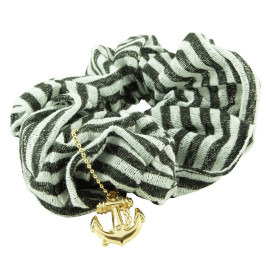 Scrunchies vitrandiga med ankare