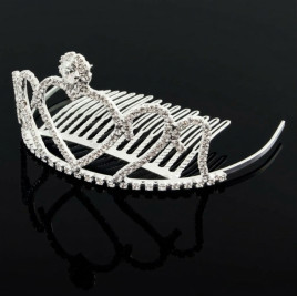 Tiara strasshjärta