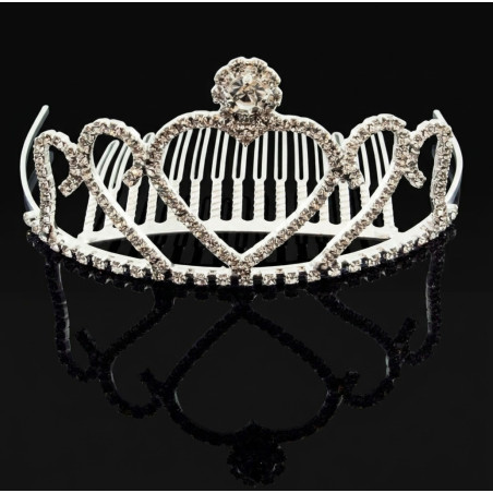 Tiara strasshjärta