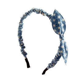 Diadem med knut och blommönster