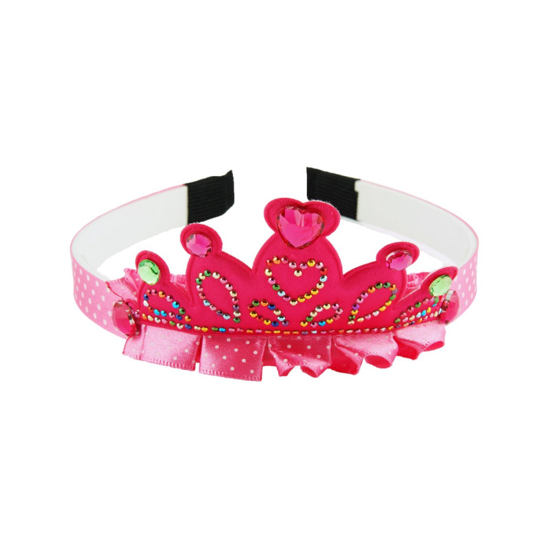 Tiara mjuk krona med glitter