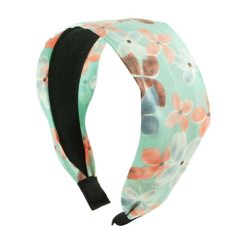 Diadem grafiska blommor extra bred