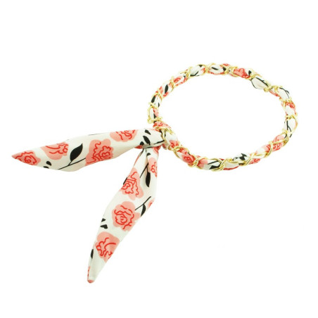 Bandana kedja grafiska blommor