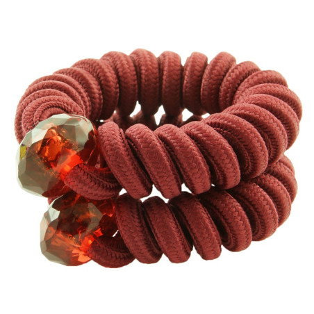 Spiralformad hårsnodd nylon enfärgade 2-pack