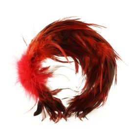 Diadem med fjädrar
