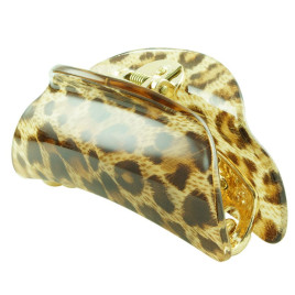 Akrylklämma leopardmönster