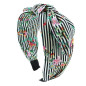 Diadem randig extra bred med rosett Diadem randig extra bred med rosett