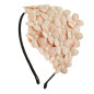 Diadem tygblommor med pärlor Diadem tygblommor med pärlor