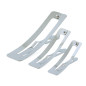 Hårclips rektangelformade silver Hårclips rektangelformade silver
