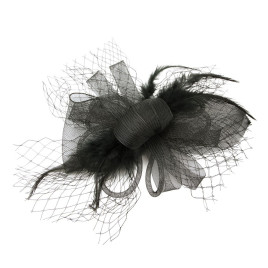 Fascinator rosetter med fjädrar