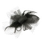 Fascinator rosetter med fjädrar