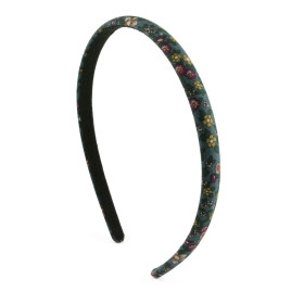Diadem turkos med blommor