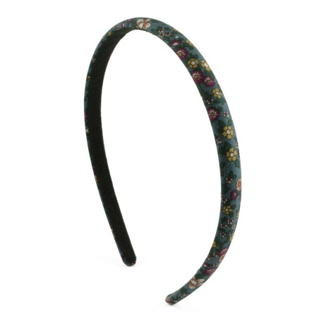 Diadem turkos med blommor