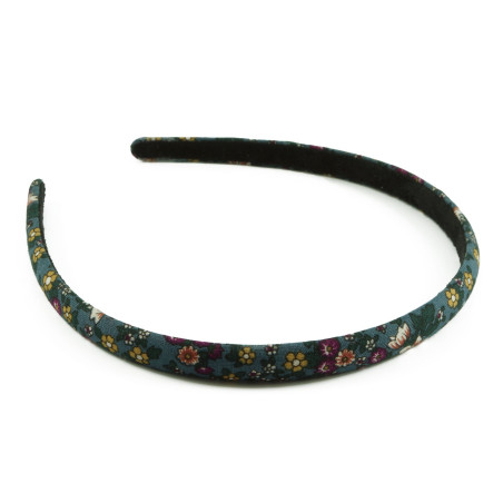 Diadem turkos med blommor