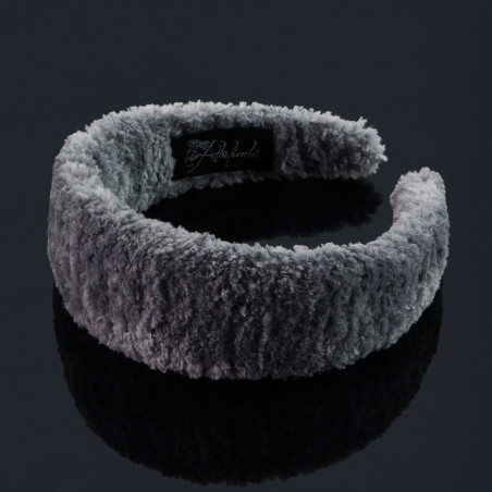 Diadem extra bred med fluffigt garn