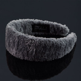 Diadem extra bred med fluffigt garn