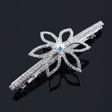 Hårspänne lilja med strass
