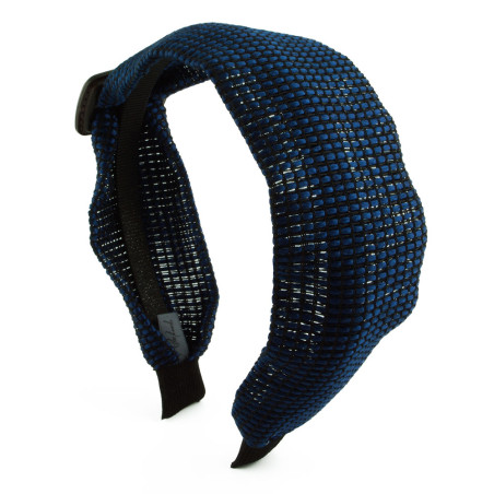 Diadem med spänne blue weave