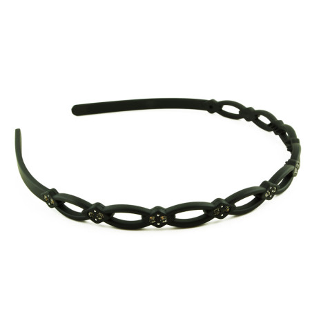 Diadem små ovaler med strass