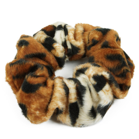 Scrunchie leopardmönster