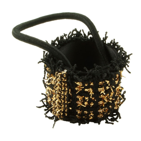 Hair cuffs svarta fransar