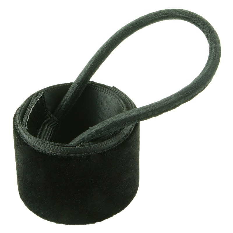 Hair cuff svart sammetstyg