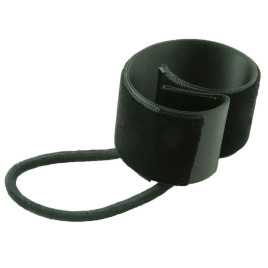 Hair cuff svart sammetstyg